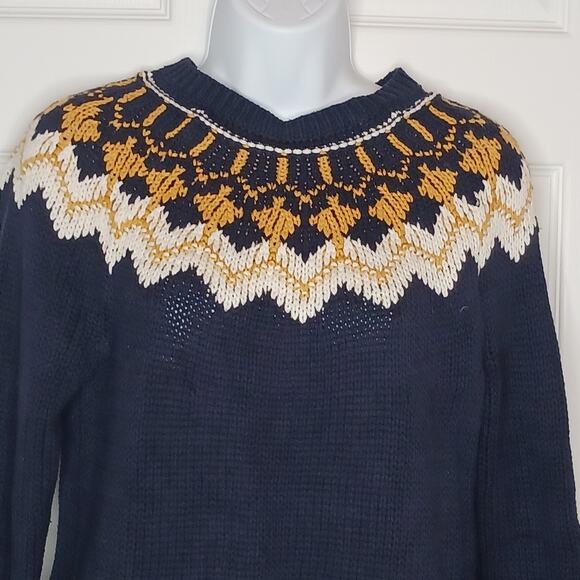 Bass Crewneck Knit Ski Sweater Size Medium - Picture 3 of 11